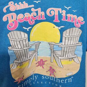 “Shhh . . . Beach Time” Shirt by Simply Southern